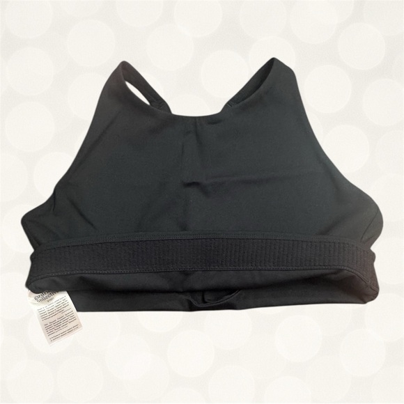 Girlfriend Collective Black High Neck Sports Bra Size L - Picture 8 of 9